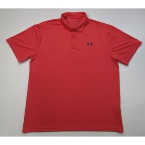 Under Armour Polo Shirt Mens XL Flamingo Pink Playoff Polo Golf‎ Limited Use